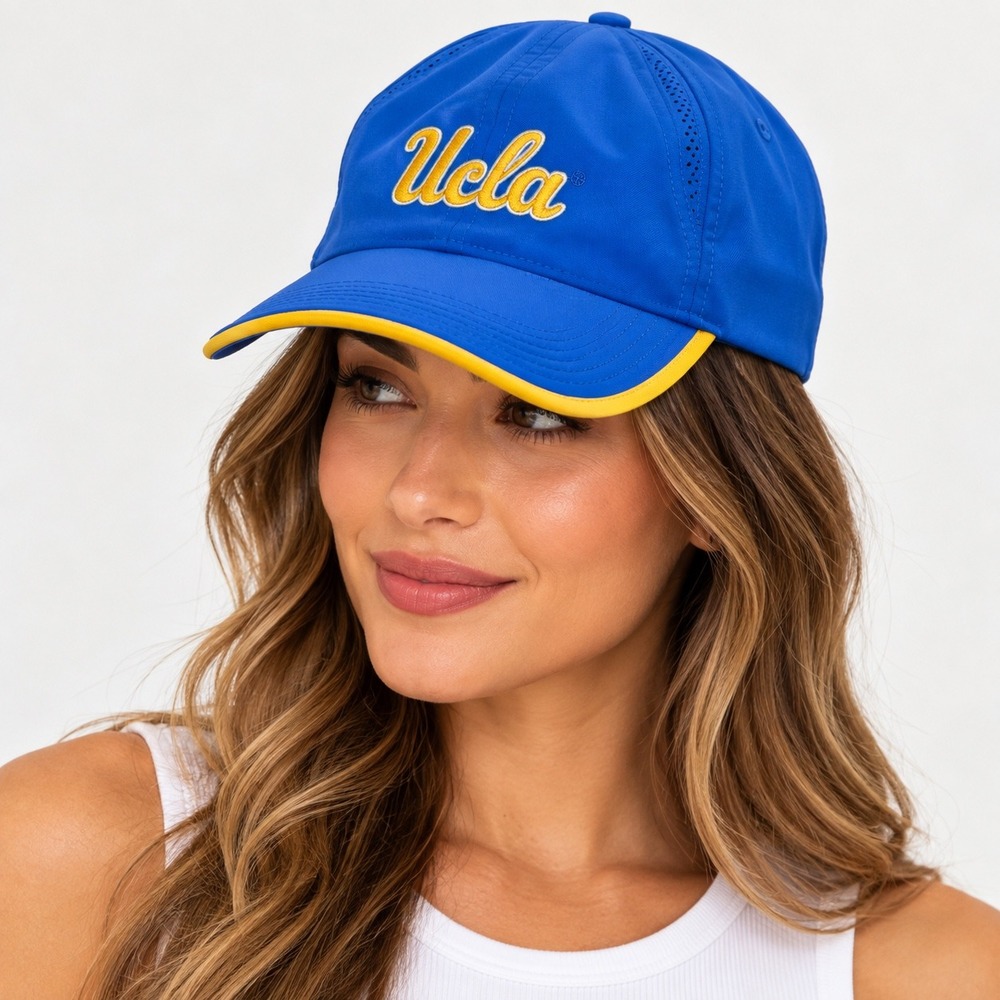 Nike UCLA Bruins Dri-FIT Featherlight Hat Blue Yellow Adjustable Performance Cap